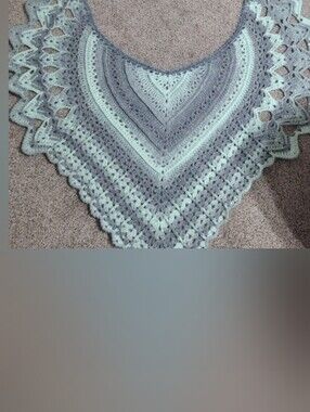 Beautiful Handmade Crocheted Shawl
